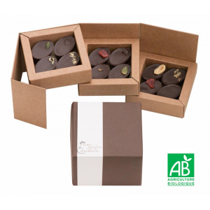 Boîte de 12 chocolats bio