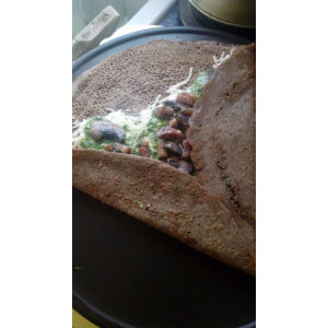 Galette ail des ours lardons