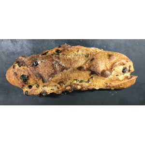 Pain trio de fruits tranché