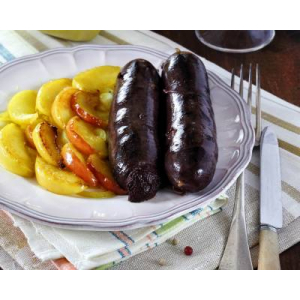 Boudin noir à l'oignon confit