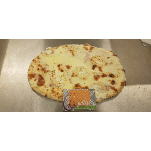 Pizza : jambon chèvre miel