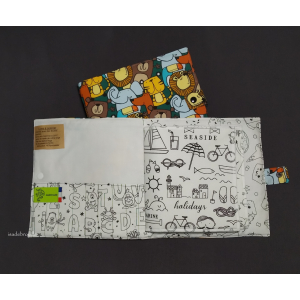 Livre à colorier lavable animeaux  jungle