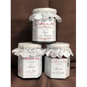 Confiture fraise à la rose