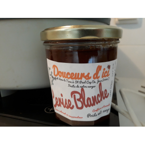 Confiture de cerises blanches