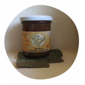 Confiture de pomme rhubarbe