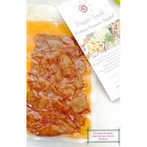 Piccatas de seitan tandoori