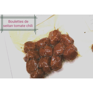 Boulettes de seitan tomate chili