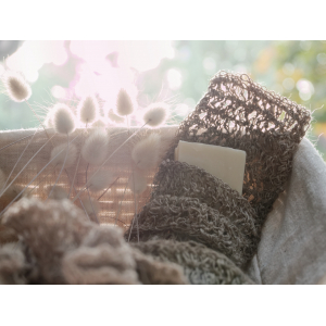 Sac à savon en fils d'ortie