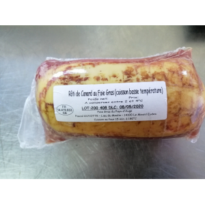 Rôti de canard au foie gras