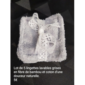 Lingettes en fibre de bambou bio