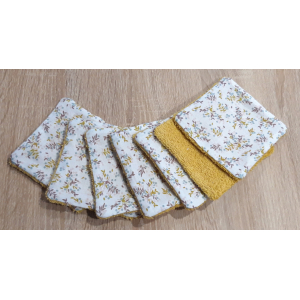 Cotons lavables feuillage