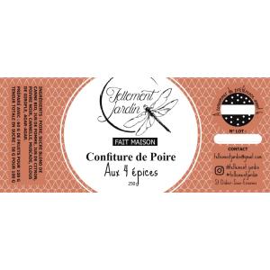 Confiture de poire aux 4 épices