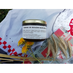 Terrine de boudin noir biologique