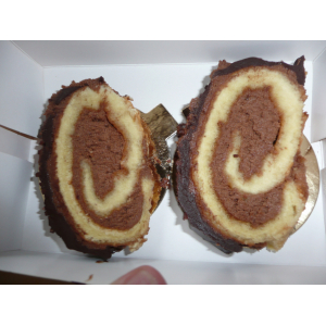 Bûche choco praliné croustillant