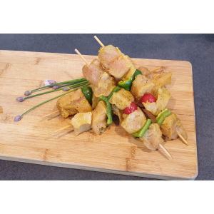 Brochette de dinde au curry