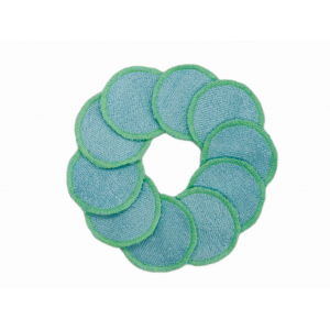 Lingettes rondes bambou turquoises