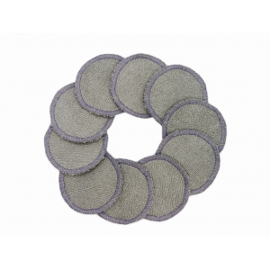 Lingettes rondes bambou noisette