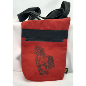 Sacoche bandoulière brodé cheval