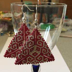 Boucles d'oreilles perles japonaises