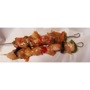 Brochette de poulet marinade  texane