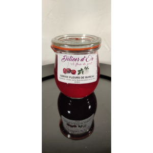 Cerise et fleurs de sureau