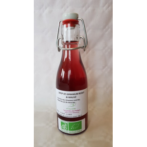 Sirop de géranium rosat et mauve bi