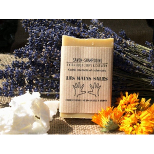 Savon-shampooing karité, lavande et calendula