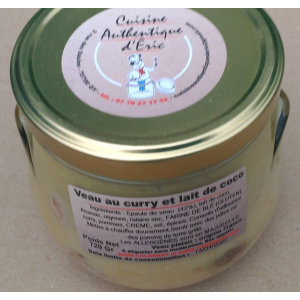 Veau au curry et lait de coco