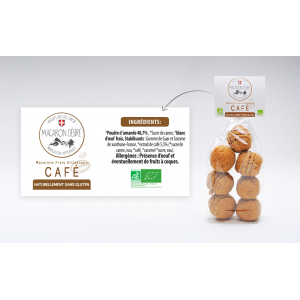Macarons bio au café