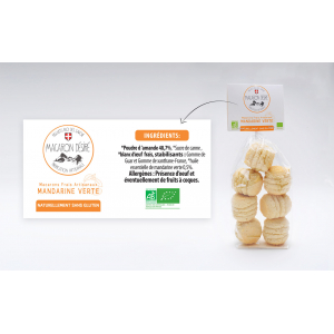 Macarons bio à la mandarine verte