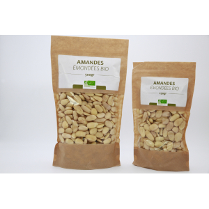 Amande bio émondée( sans peaux)