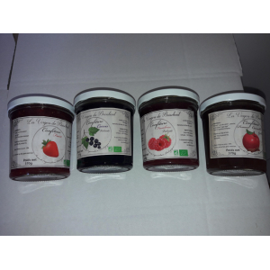 Confiture de fraise bio 370gr