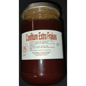 Confiture extra de fraises 340g