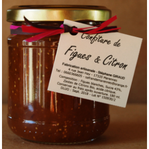Confiture de figues au citron