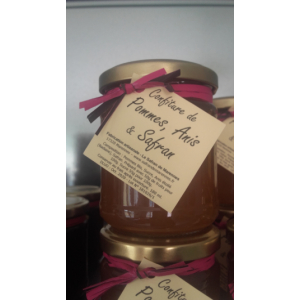 Confiture de pommes anis et safran