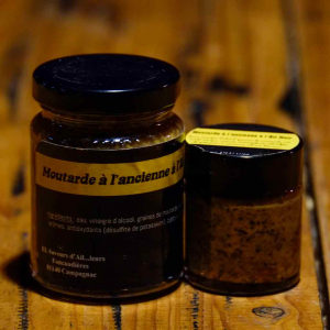 Moutarde à l'ancienne à l'ail noir