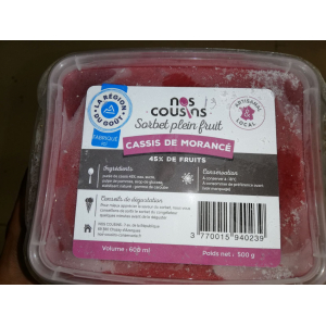 Sorbet cassis