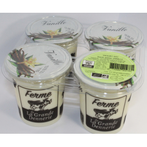 Yaouts aromatisés vanille  bio