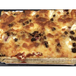 Pizza bacon, ,figues