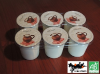 6 yaourts nature - lait de chèvre