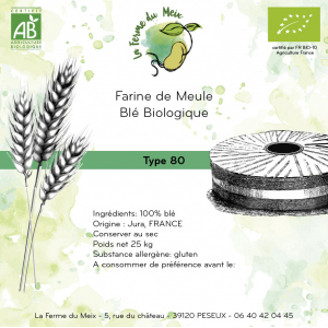 Farine blé t80 moderne - 25 kg