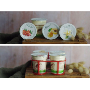 Panier de 8 yaourts fermiers panache