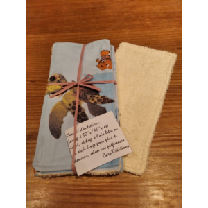 Lot de 5 lingettes bébé némo