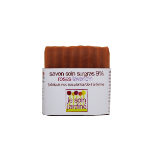 Savon soin surgras 9% roses lavandin