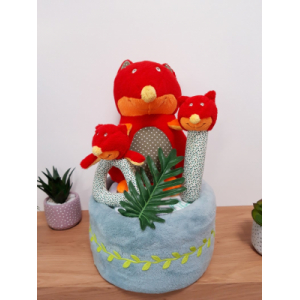 Famille au complet - gâteau de couc