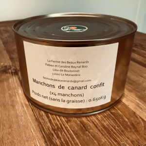 Manchons de canard confits x4