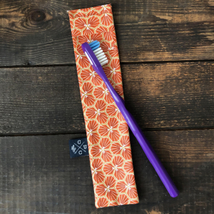 Pochette brosse à dents - orange
