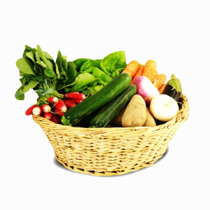 Panier de légumes bio de saison
