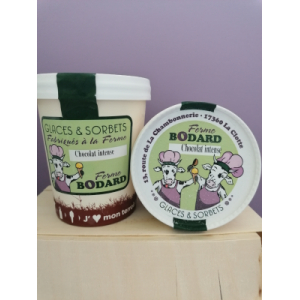 Crème glacée chocolat intense