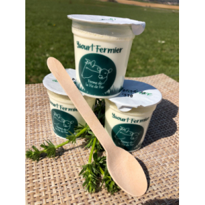 Yaourt nature ferme de la vie de fer